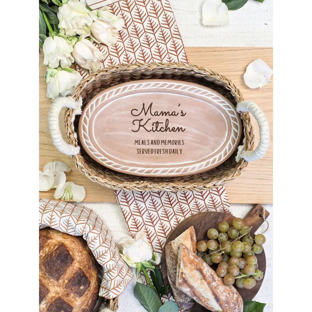 Bread Warmer & Basket - Mom Oval-1