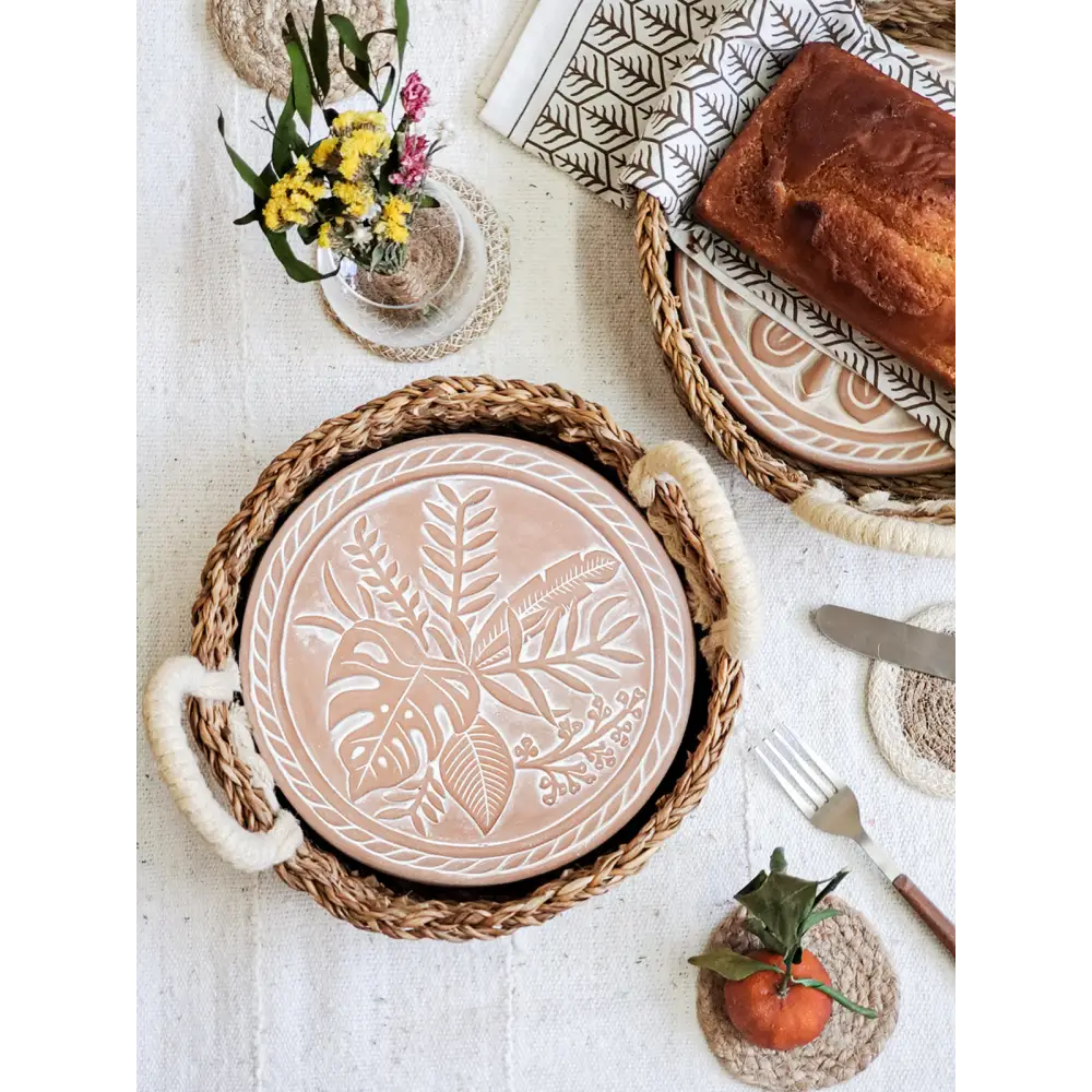 Bread Warmer & Basket - Plant Round-4