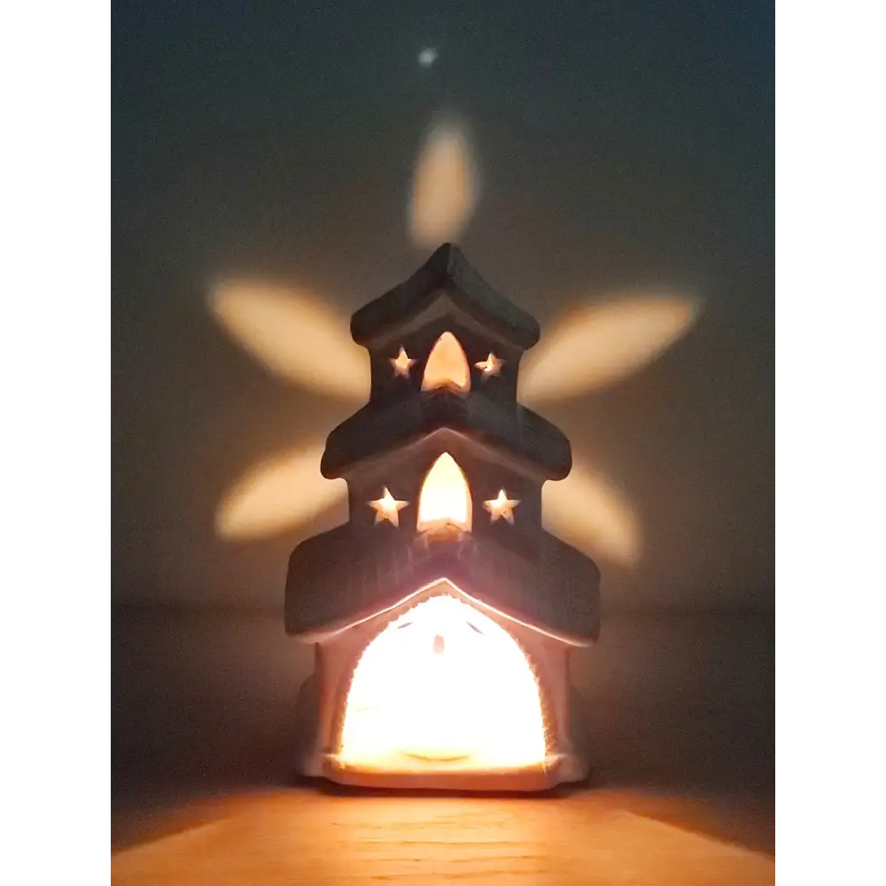 Terracotta Tea Light Candle Holder - House - EcofiedHome