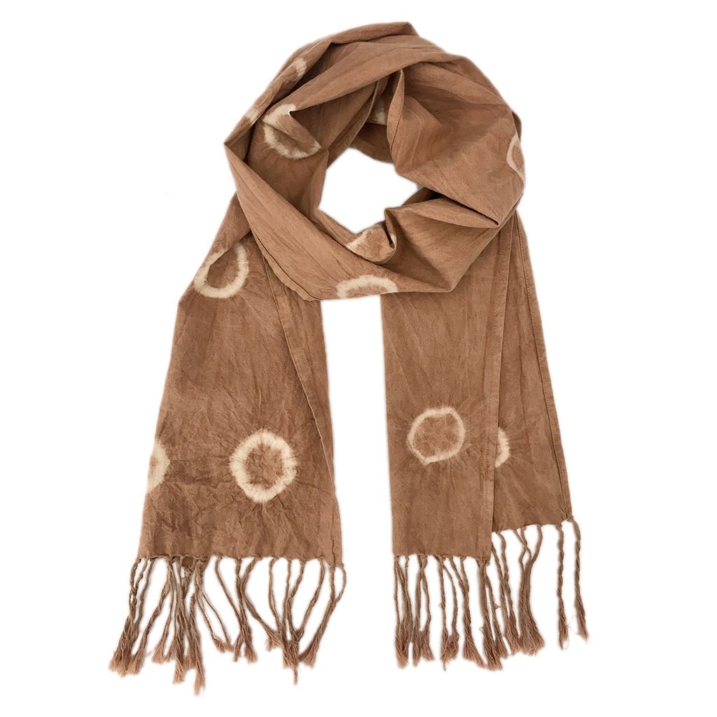 Almond Tie Dyed Circle Scarf - EcofiedHome