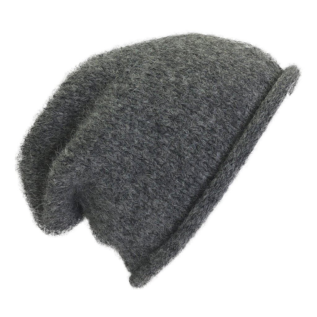 Charcoal Essential Knit Alpaca Beanie - EcofiedHome