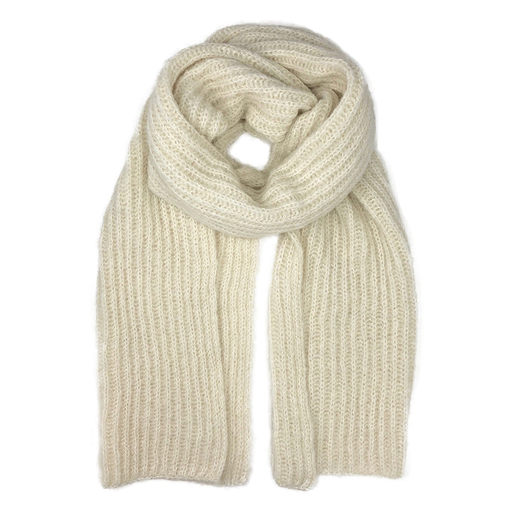 Chunky Snow Knit Alpaca Scarf-0