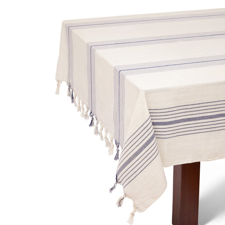 Sustainable Kayseri Tablecloth Set - Blue - EcofiedHome