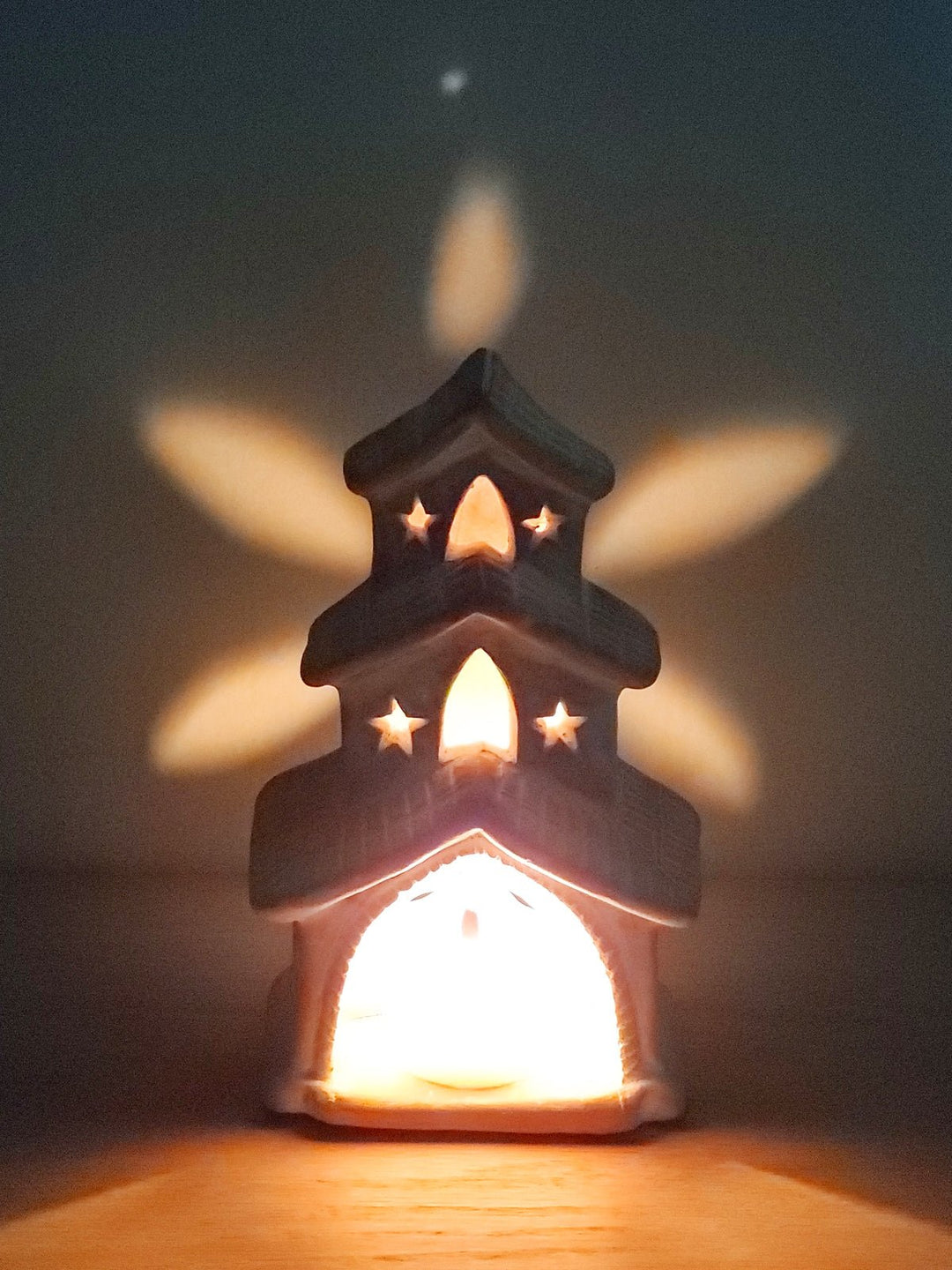 Terracotta Tea Light Candle Holder - House - EcofiedHome