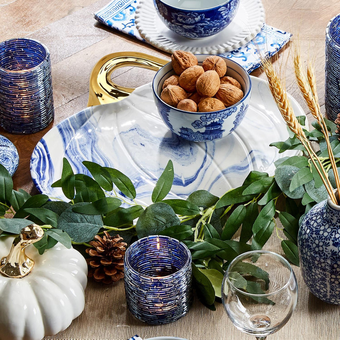 Blue Pumpkin Plate-1