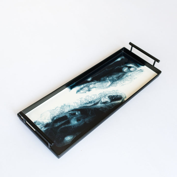Resin Black Rectangle Tray-3