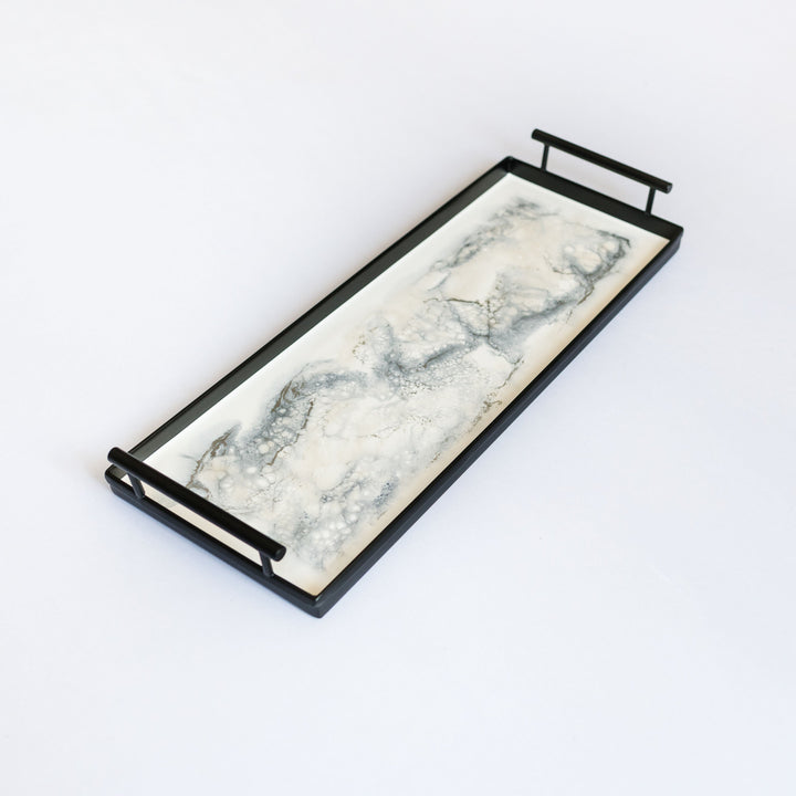 Resin Black Rectangle Tray-4