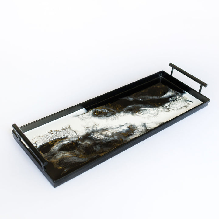 Resin Black Rectangle Tray-5
