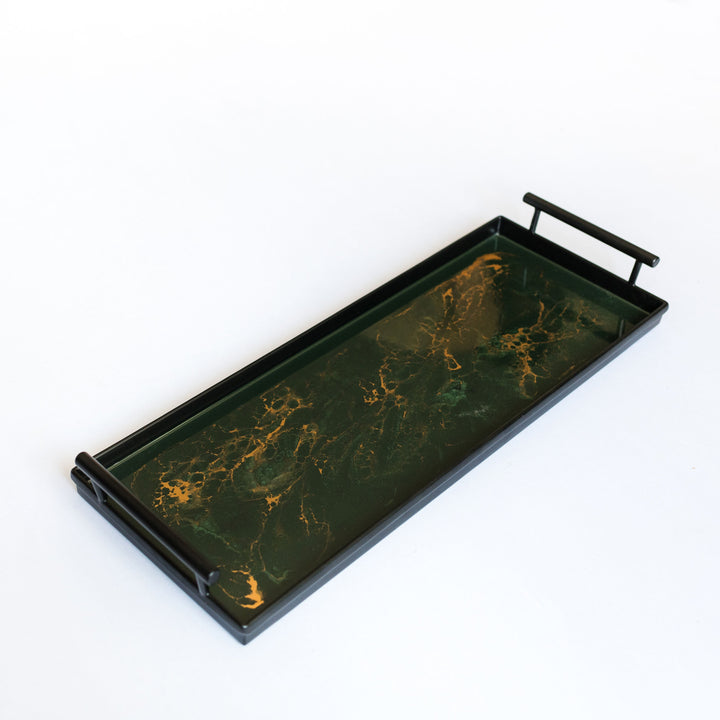 Resin Black Rectangle Tray-7