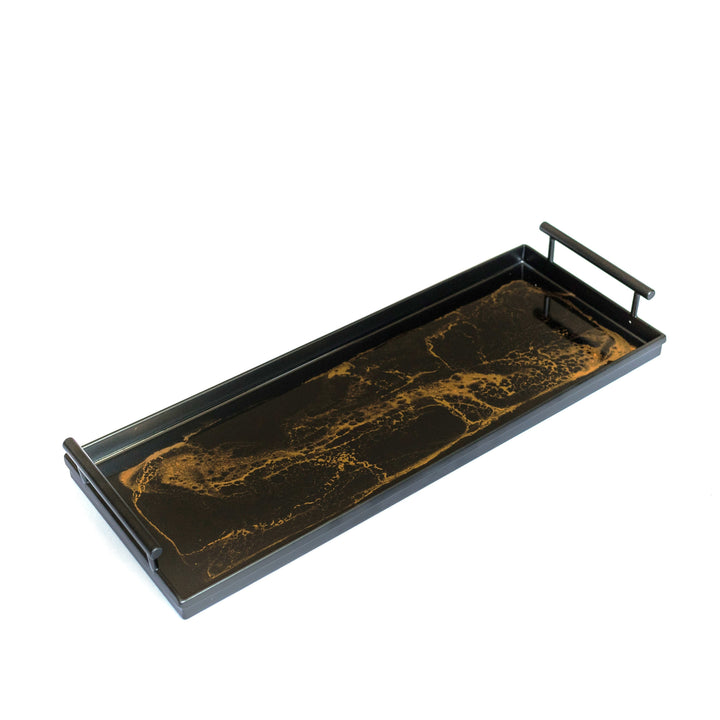 Resin Black Rectangle Tray-8