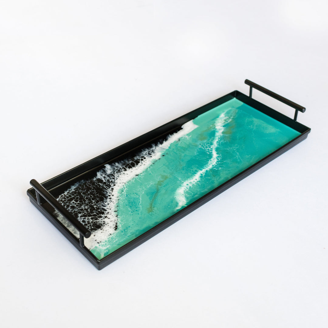 Resin Black Rectangle Tray-6