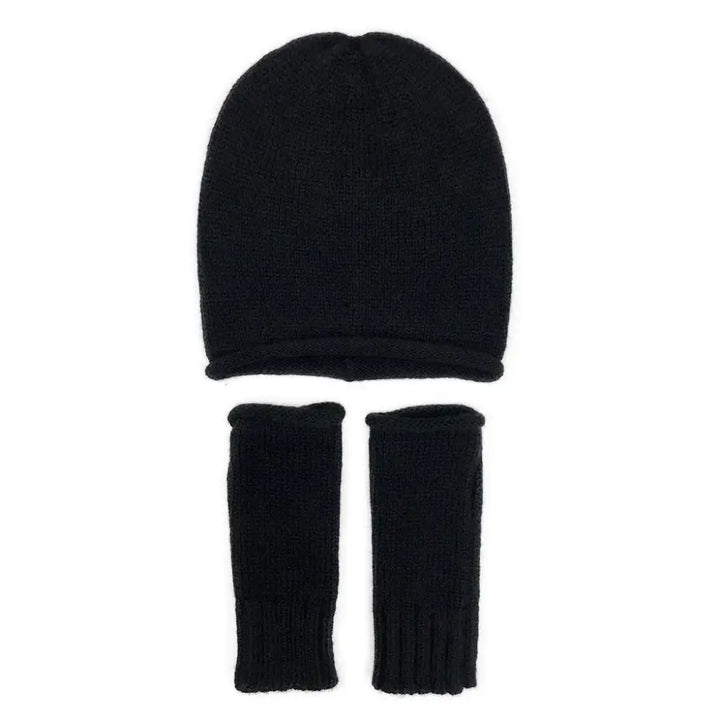 Black Essential Knit Alpaca Beanie - EcofiedHome