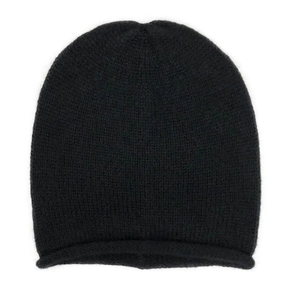 Black Essential Knit Alpaca Beanie - EcofiedHome