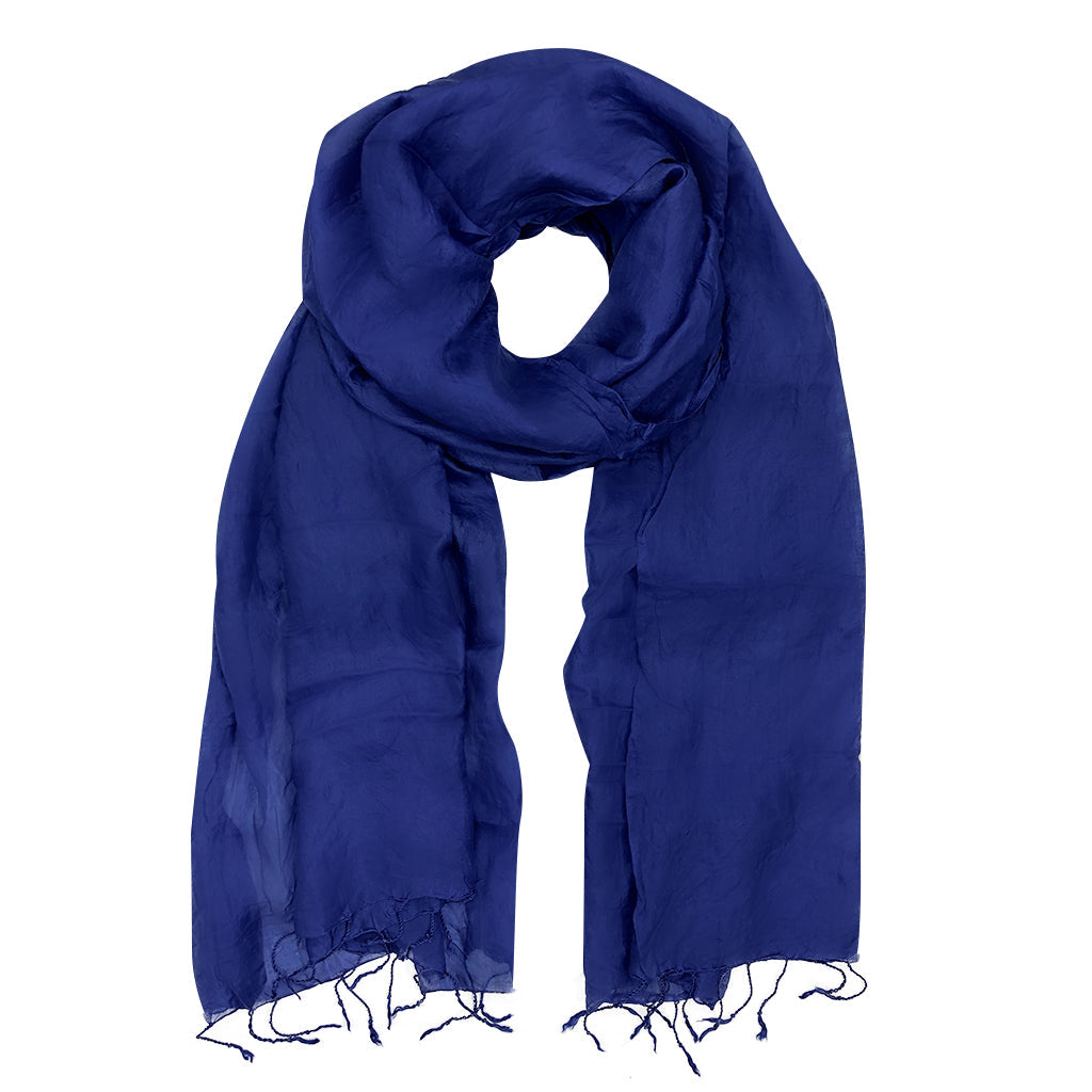 Sapphire Silk Scarf-0