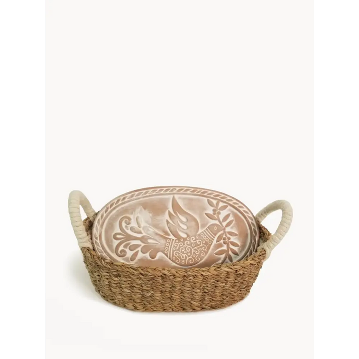 Bread Warmer & Basket - Bird Oval - EcofiedHome