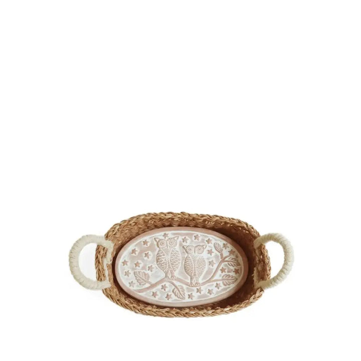 Bread Warmer & Basket - Owl Oval - EcofiedHome