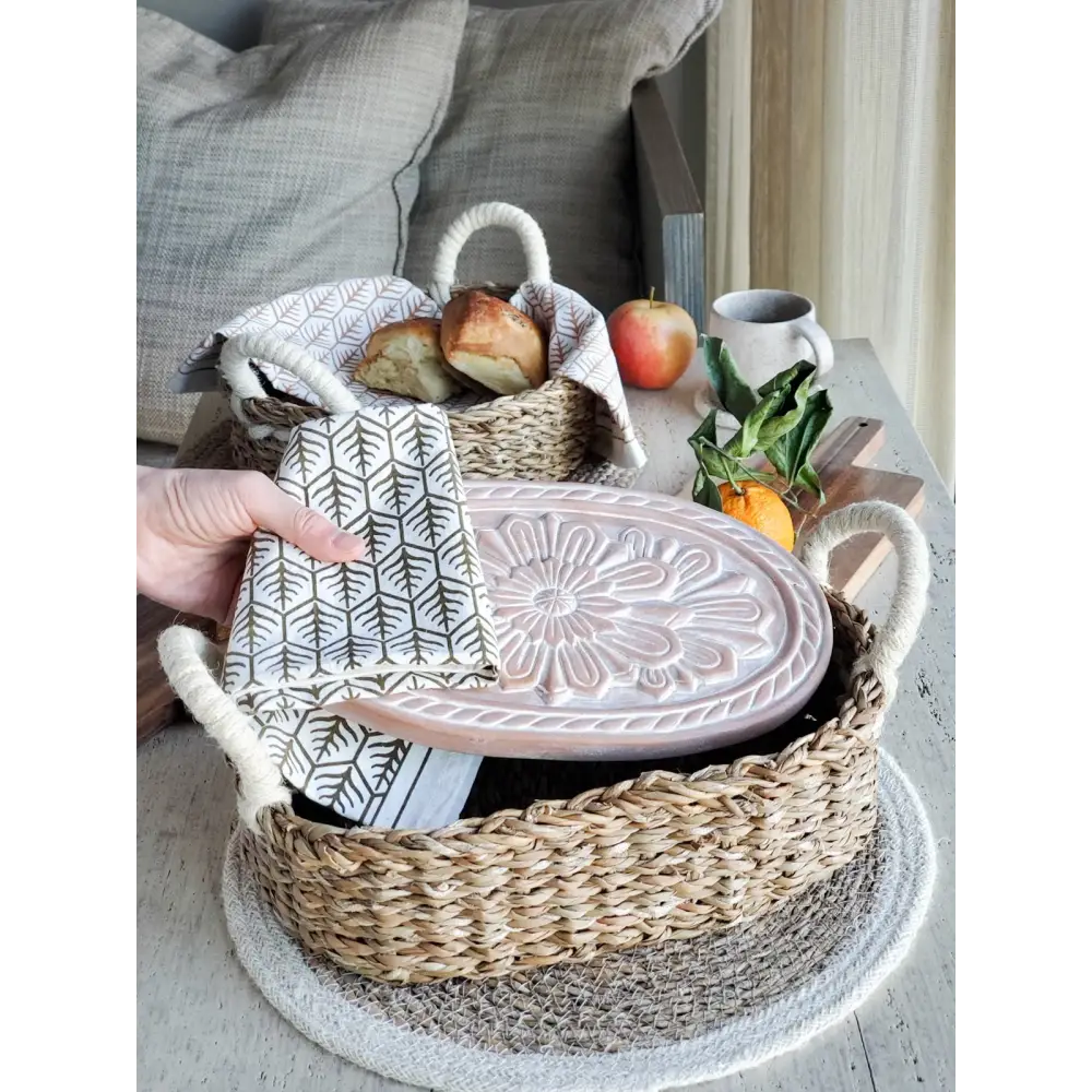 Bread Warmer & Basket - Flower - EcofiedHome