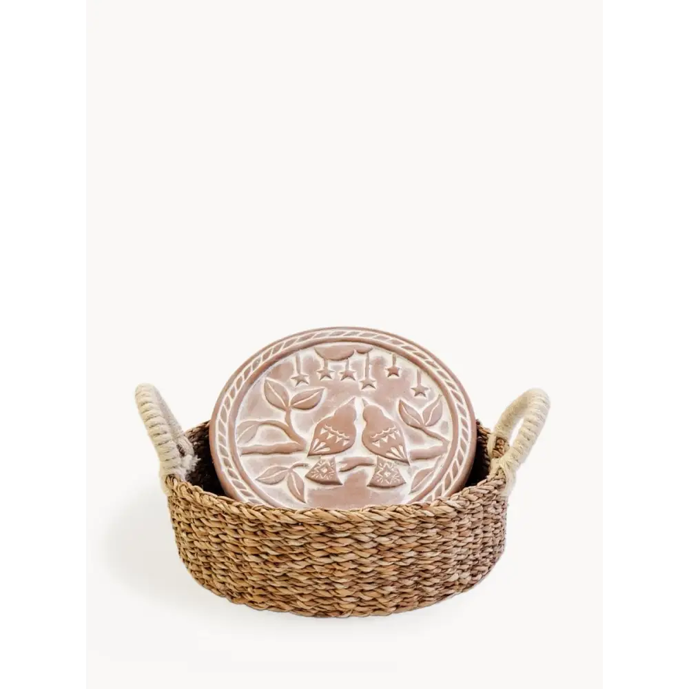 Bread Warmer & Basket - Lovebirds Round - EcofiedHome