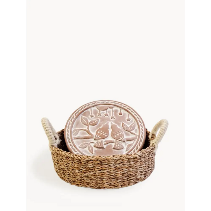 Bread Warmer & Basket - Lovebirds Round - EcofiedHome