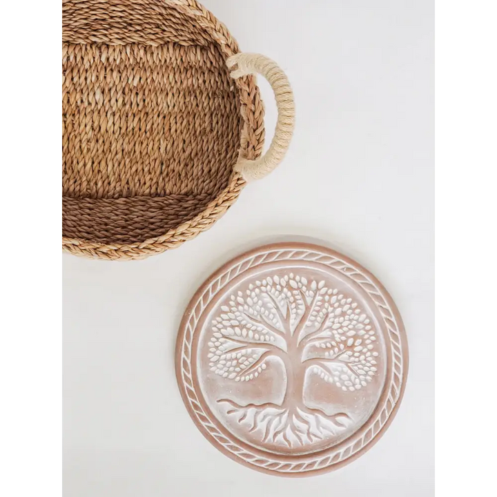 Bread Warmer & Basket - Tree of Life Round-2