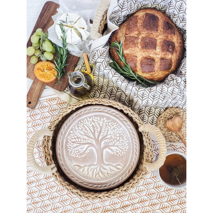 Bread Warmer & Basket - Tree of Life Round-1