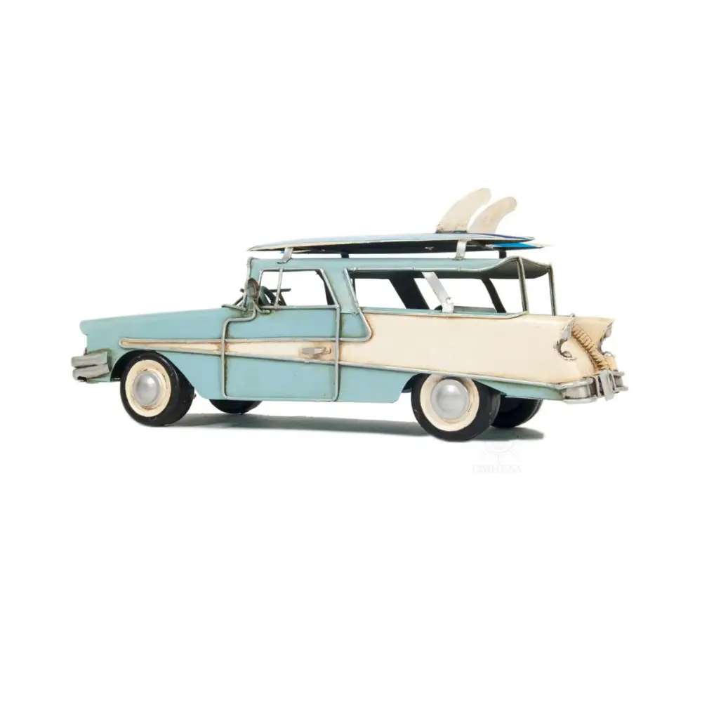 c1957 Blue Ford Country Squire Station Wagon Sculpture - EcofiedHome