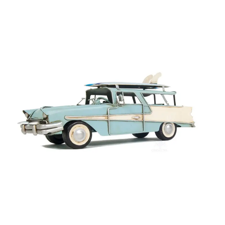 c1957 Blue Ford Country Squire Station Wagon Sculpture - EcofiedHome