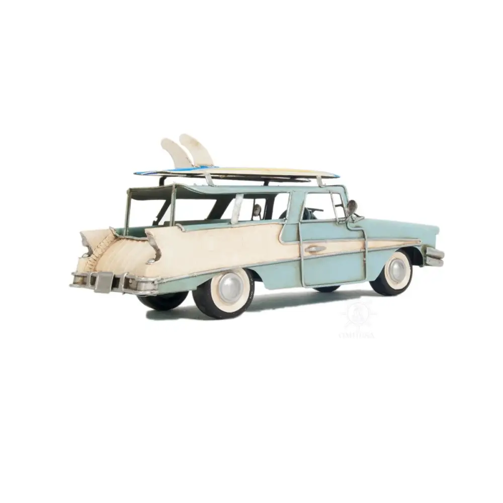 c1957 Blue Ford Country Squire Station Wagon Sculpture - EcofiedHome