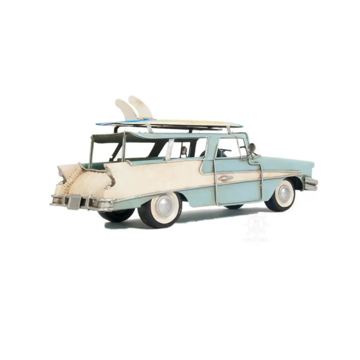 c1957 Blue Ford Country Squire Station Wagon Sculpture - EcofiedHome