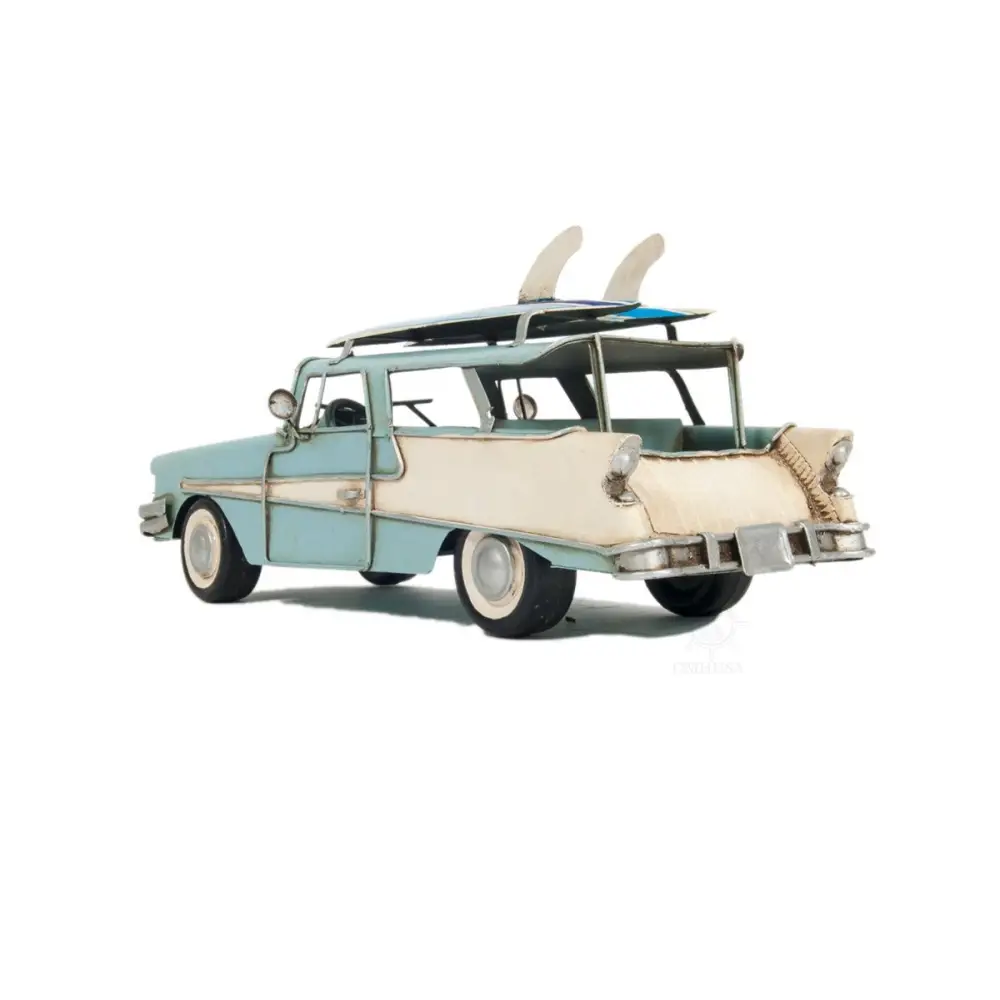 c1957 Blue Ford Country Squire Station Wagon Sculpture - EcofiedHome