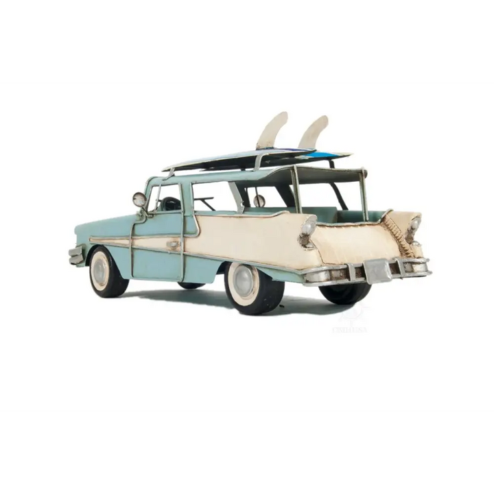 c1957 Blue Ford Country Squire Station Wagon Sculpture - EcofiedHome