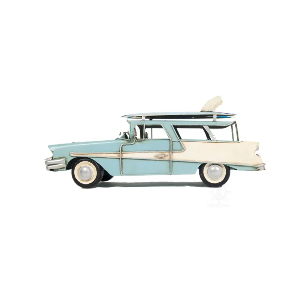 c1957 Blue Ford Country Squire Station Wagon Sculpture - EcofiedHome