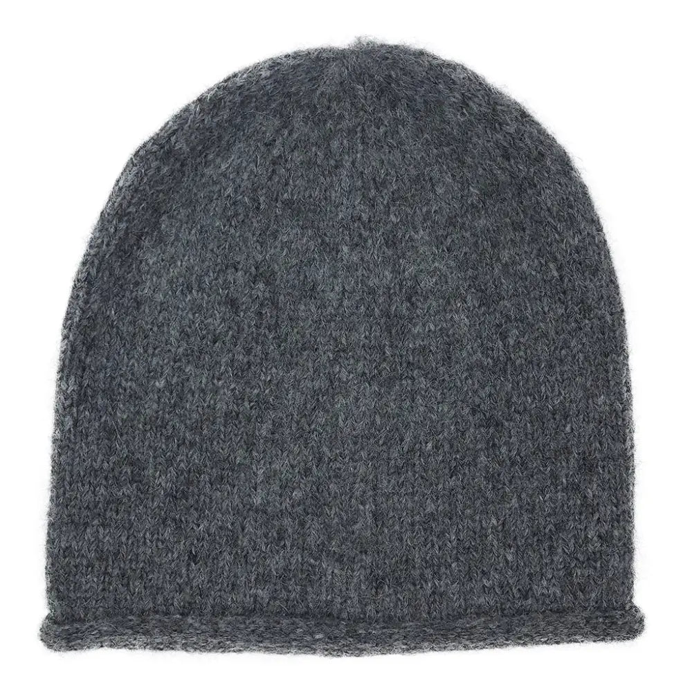 Charcoal Essential Knit Alpaca Beanie - EcofiedHome