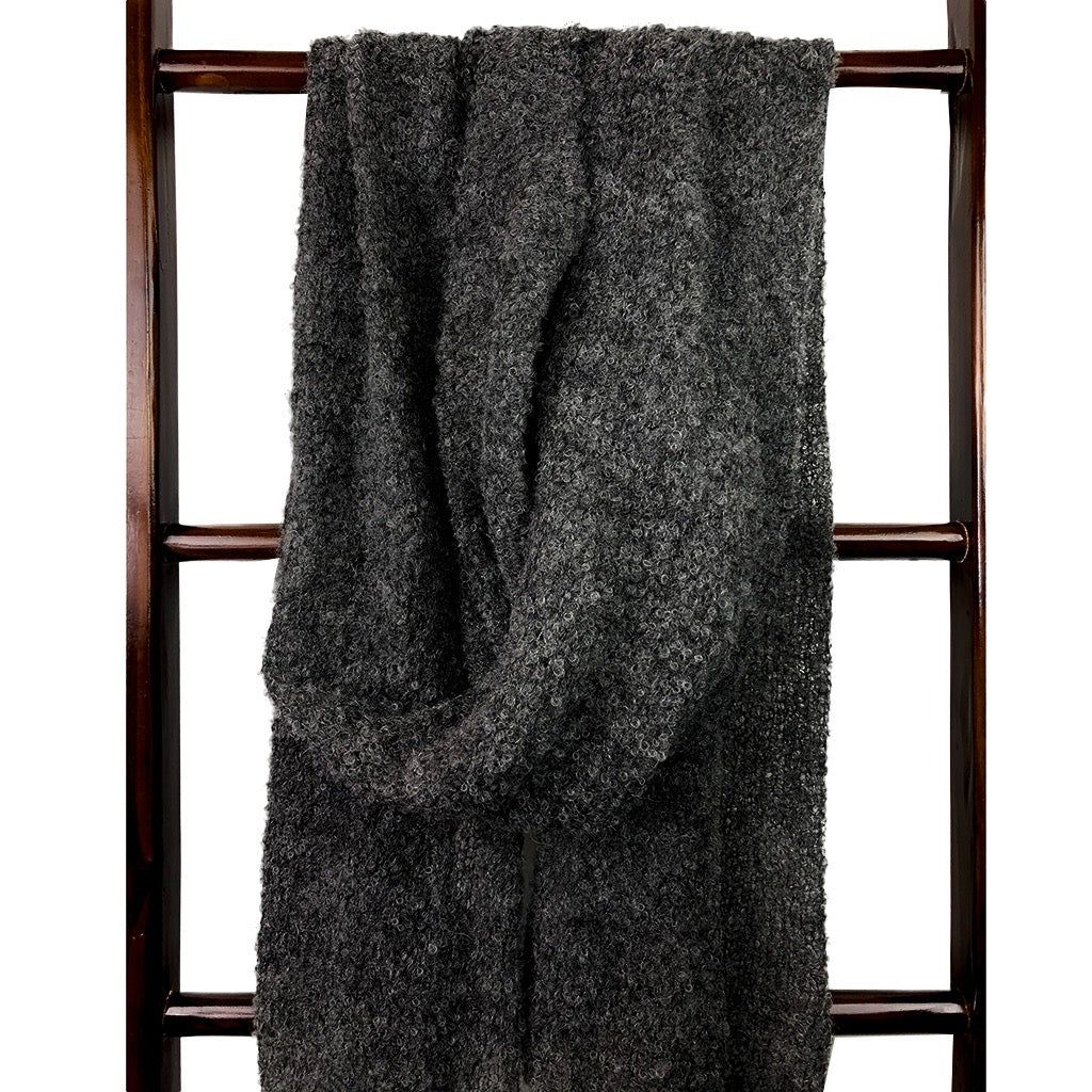 Charcoal Ultra Plush Alpaca Scarf-2