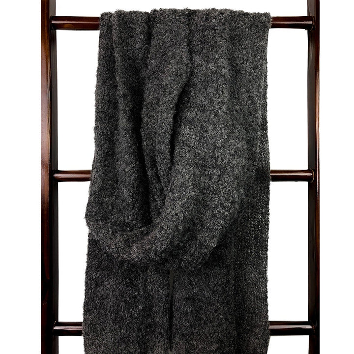 Charcoal Ultra Plush Alpaca Scarf-2