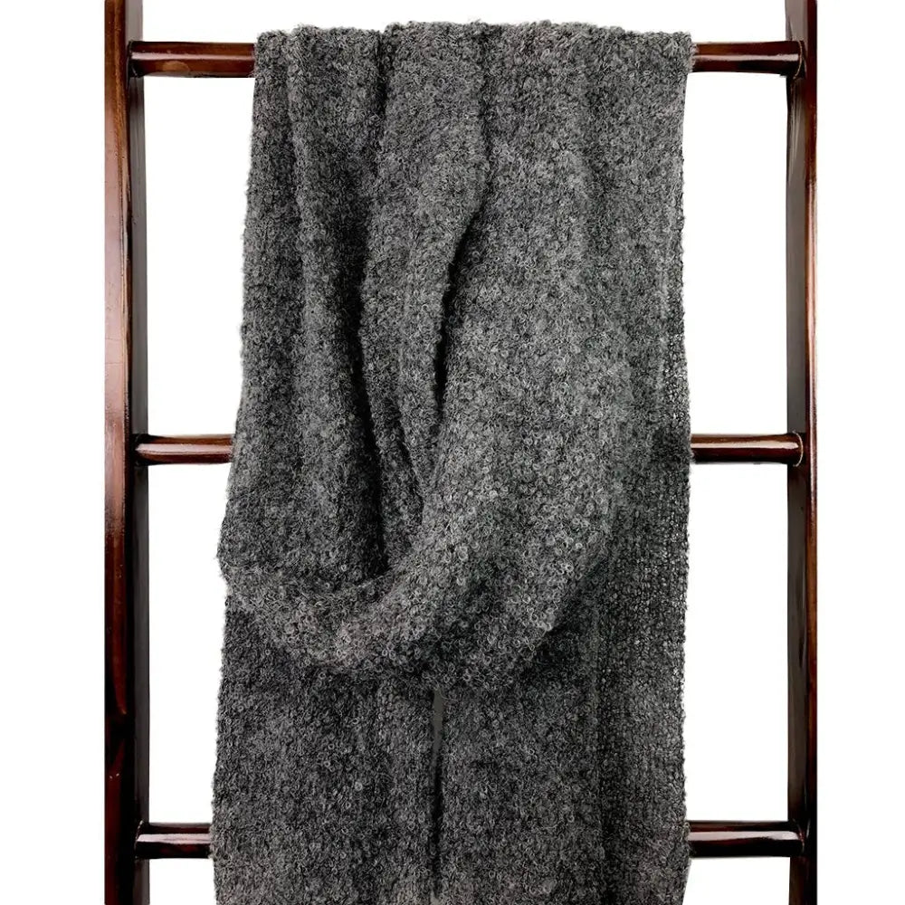 Charcoal Ultra Plush Alpaca Scarf - EcofiedHome