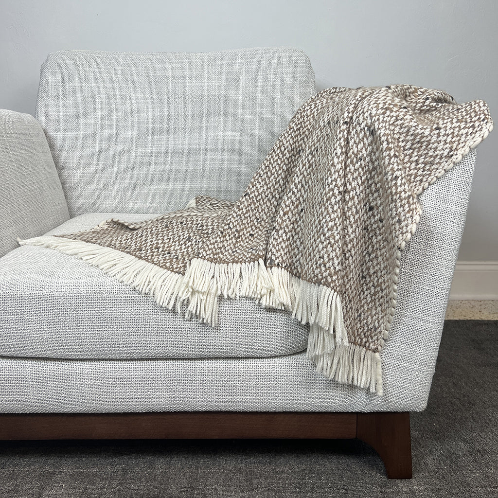 Chunky Camel Weave Alpaca Throw-4