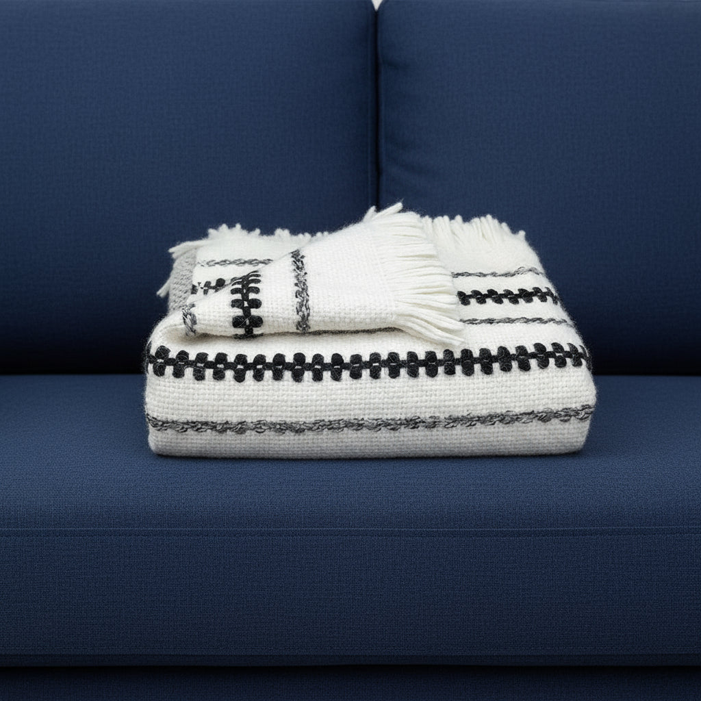 Chunky Snow Cuzco Alpaca Throw