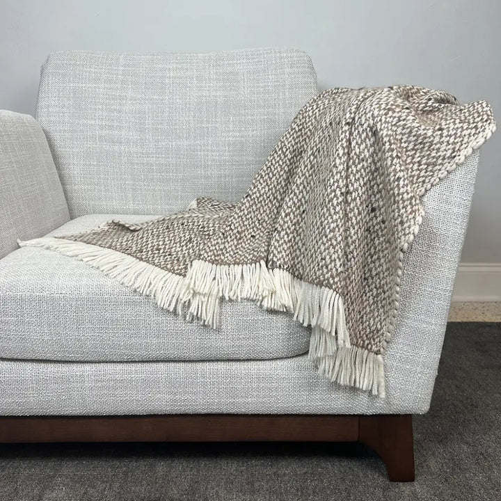 Chunky Camel Weave Alpaca Throw-3