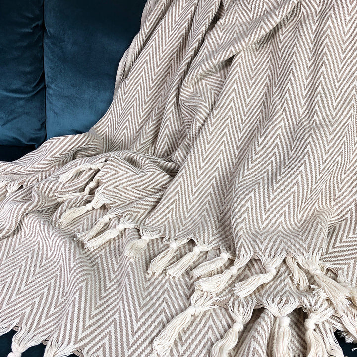 Chunky Chevron Turkish Throw-4