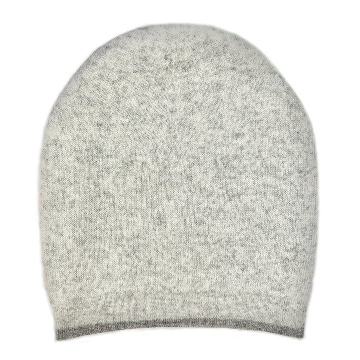 Classic Gray Reversible Cashmere Beanie-2