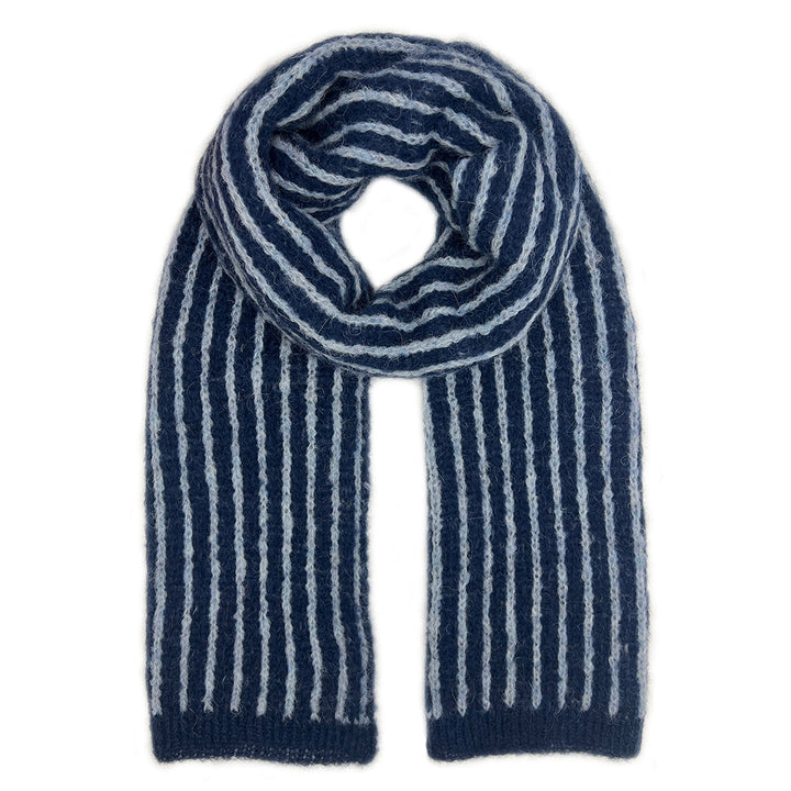 Coastal Stripe Alpaca Scarf-0