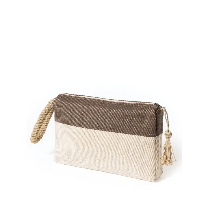 Block A Clutch - Brown-2