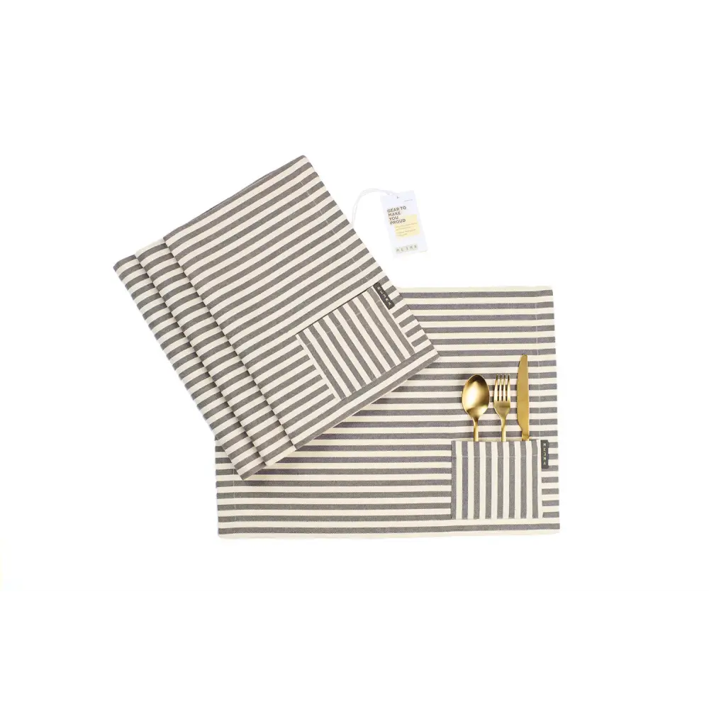 Cotton Cloth Placemats, Set of 4-9
