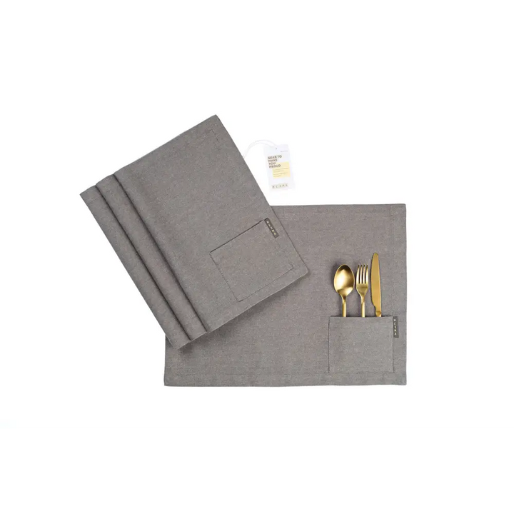 Cotton Cloth Placemats, Set of 4-6