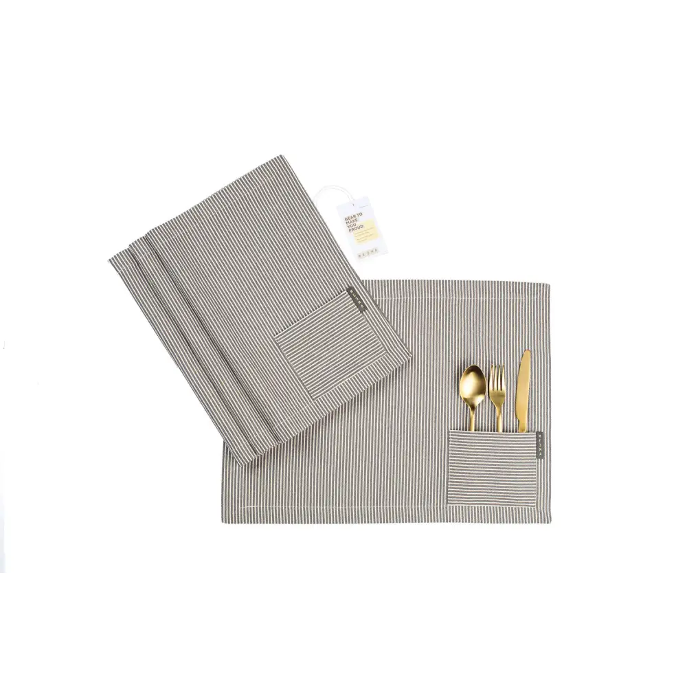 Cotton Cloth Placemats, Set of 4-12