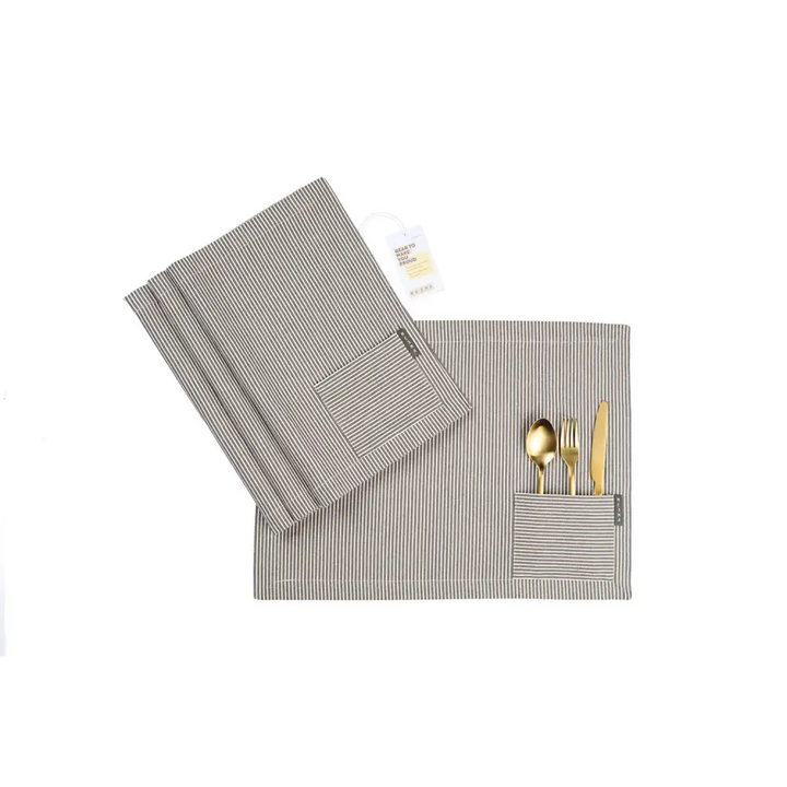 Cotton Cloth Placemats, Set of 4-12