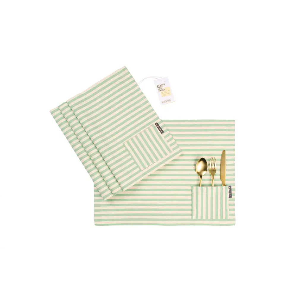 Cotton Cloth Placemats, Set of 4-10