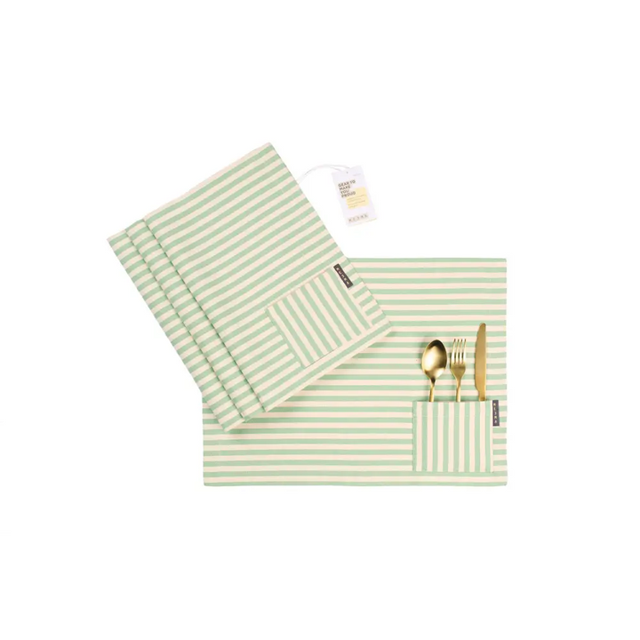 Cotton Cloth Placemats, Set of 4-10