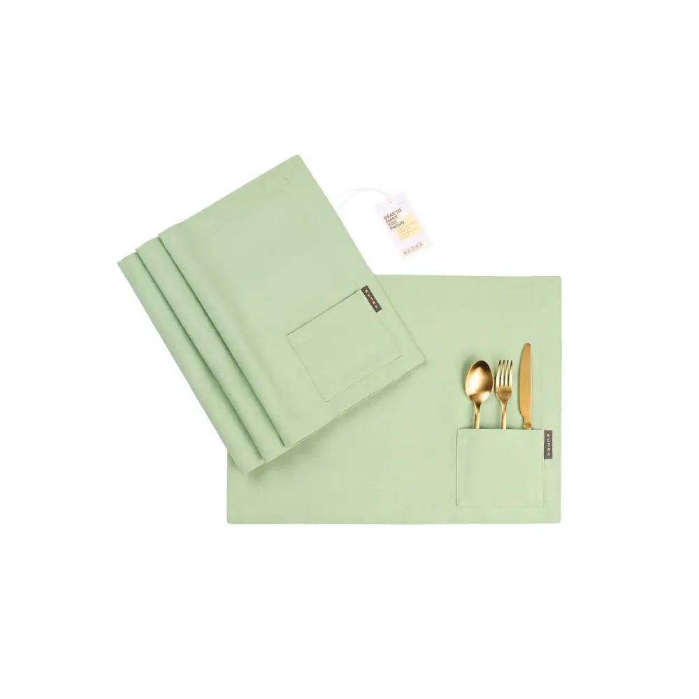 Cotton Cloth Placemats, Set of 4-7